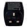 Masterplug USB Wall Socket Surge Protection Adapter 1 Socket With 2 USB Charging Ports Black