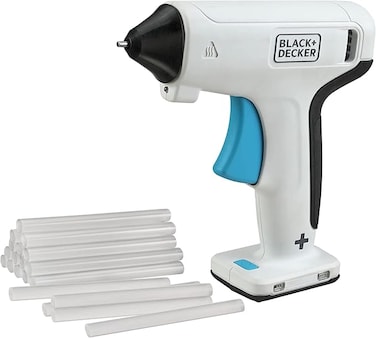 BLACK+DECKER Cordless Glue Gun - 3.6 Volt - White - BCGL115-XJ