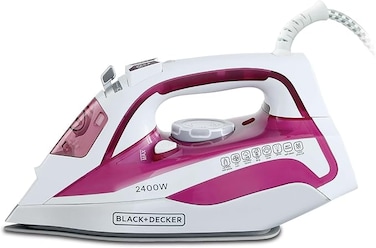 Black+Decker Steam Iron - 2400 Watt - Pink - X2400-B5