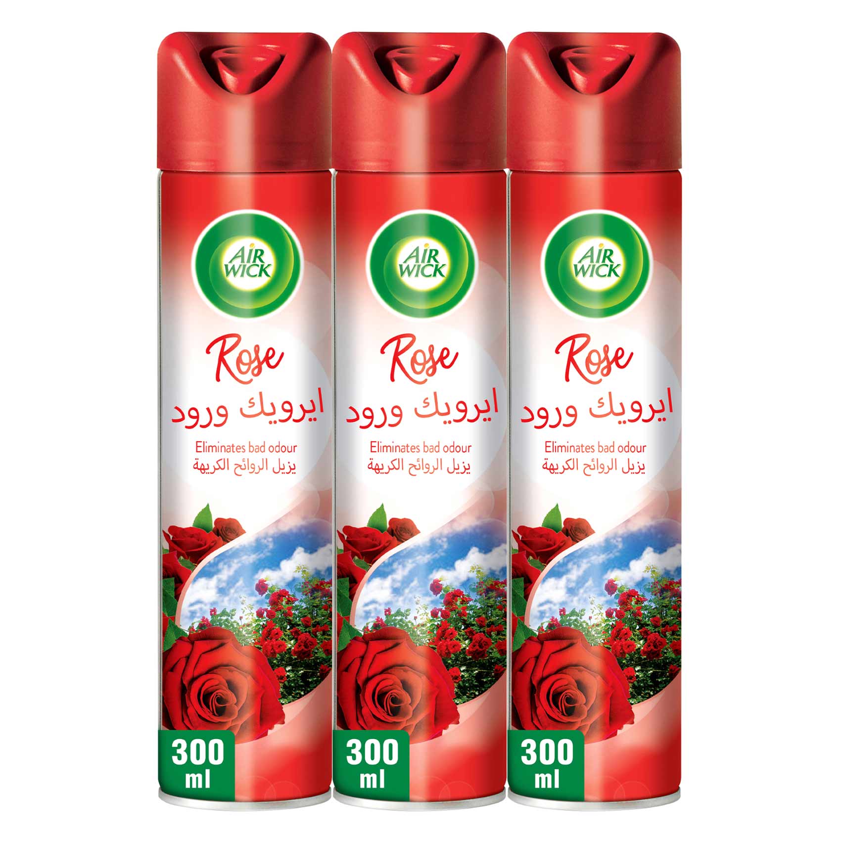اير ويك معطر جو برائحة الورد 300 مل 2 + 1 مجاناً