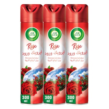 اير ويك معطر جو برائحة الورد 300 مل 2 + 1 مجاناً