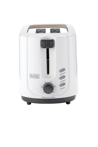 Black &amp; Decker 2 Slice Cool Touch Bread Toaster - 750W - White - ET125-B5