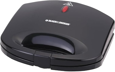 Black &amp; Decker Electric Sandwich Maker - 600.0 W - Black - TS1000-B5
