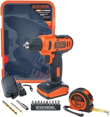 BLACK+DECKER Cordless Drill - 12 Volt - Black - AMLD12-B5