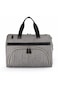 Little Story Gabrielle Mom Dad XL Travel Diaper Bag w/Diaper Changing Mat - Grey