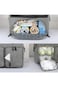 Little Story Gabrielle Mom Dad XL Travel Diaper Bag w/Diaper Changing Mat - Grey