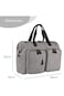 Little Story Gabrielle Mom Dad XL Travel Diaper Bag w/Diaper Changing Mat - Grey