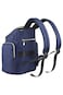 Little Story Georgia Diaper Bag wt Changing Pad &amp; Stroller Hooks - Navy Blue