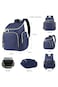 Little Story Georgia Diaper Bag wt Changing Pad &amp; Stroller Hooks - Navy Blue