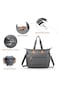 Little Story Zurich Pack and Go Baby Travel Diaper Bag - Grey