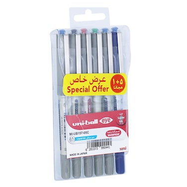 Uniball Miub15706c Eye Fine Roller Pen 5 1 Piece Free