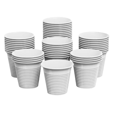 كوزموبلاست كوب قهوة بلاستيكي صغير 50 ​​قطعة