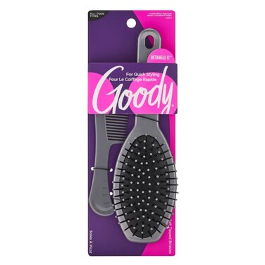 Goody Cushion Hair Brush And Comb Set