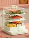 3 Tier Electric Food Steamer for Cooking Vegetable Steamer for Fast Simultaneous Cooking, Veggie Steamer, Food SteamER 1200W