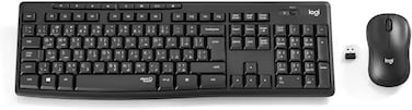 Logitech MK295 Silent Wireless Mouse &amp; Keyboard Combo With SilentTouch Technology, Full Numpad, Advanced Optical Tracking, Lag-Free Wireless, 90% Less Noise, AR Keyboard - Graphite