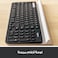 Logitech K780 Multi-Device Wireless Keyboard For Windows, Apple, Android or Chrome, Wireless 2.4GHz, Bluetooth, Smartphone And Tablet Cradle, Quiet, PC, Mac, Laptop, Arabic Layout - Dark Grey/White