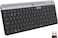 Logitech K580 Slim Multi-Device Wireless Keyboard - Bluetooth/Receiver, Compact, Easy Switch, 24 Month Battery, Win/Mac, Desktop, Tablet, Smartphone, Laptop Compatible, Arabic, Graphite
