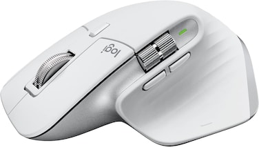Logitech MX Master 3S Performance Wireless Mouse For Mac With Ultra-fast Scrolling, Ergo, 8K DPI, Track On Glass, Quiet Clicks, USB-C, Bluetooth, Windows, Linux, Chrome - Pale Grey