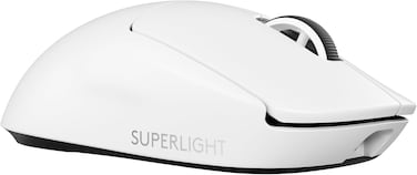 Logitech G Pro X Superlight 2 Lightspeed Wireless Gaming Mouse, Lightweight, Lightforce Hybrid Switches, HERO 2 Sensor, 32,000 DPI, 5 Programmable Buttons, USB-C Charging, PC &amp; Mac - White