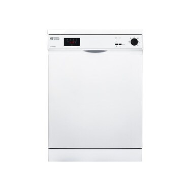 جنرال سوبريم غسالة صحون 5 برامج، 12 مكان، 2 رف، تجفيف، نصف تحميل، GSDW1225WVT، أبيض (غير شامل التركيب)