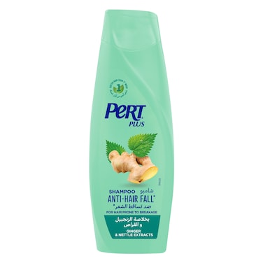 Pert Plus Anti-Hair Fall Shampoo with Ginger Extract, 400ML