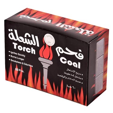 فحم الشعلة - مكعب فحم 60 قطعة
