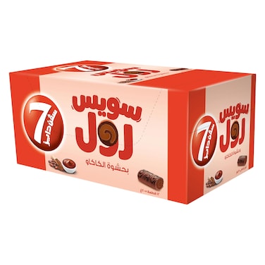 7 Days Swiss Roll Cocoa Filling 20g &times;12 Pieces