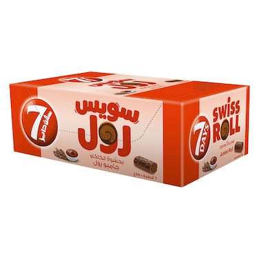 7 Days Jumbo Chocolate Swiss Rolls 6 Pieces 55g