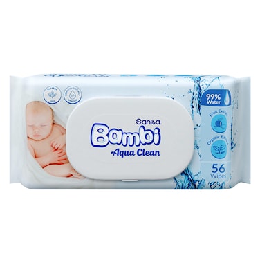 Sanita Bambi Baby Wet Wipes Protective Cream - 56 Wipes