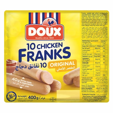 Doux Original Chicken Franks 400g