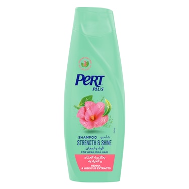 Pert Plus Strength &amp; Shine Shampoo with Henna and Hibiscus Extract, 400ML