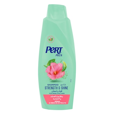 Pert Plus Strength &amp; Shine Shampoo with Henna and Hibiscus Extract, 600ML