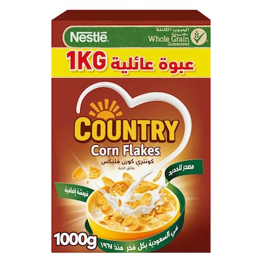 Nestle Country Corn Flakes Original, Family Pack, 1kg