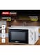 Electro General Powerful 20 Liter Microwave Oven, 1100W, 6 Microwave Power Levels And Timer Function,Defrost Function, Turntable Glass Tray, Cooking Done Indicator, UVN-M20W, White