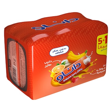 Danao Juice With Milk Orange Banana Strawberry 180ml &times;5 + 1 Free