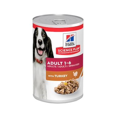 Hills Science Plan Mature Adult 1-6 with Turkey Canned Dog Food - 370 g