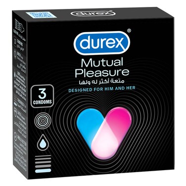 Durex Mutual Pleasure Condoms 3s