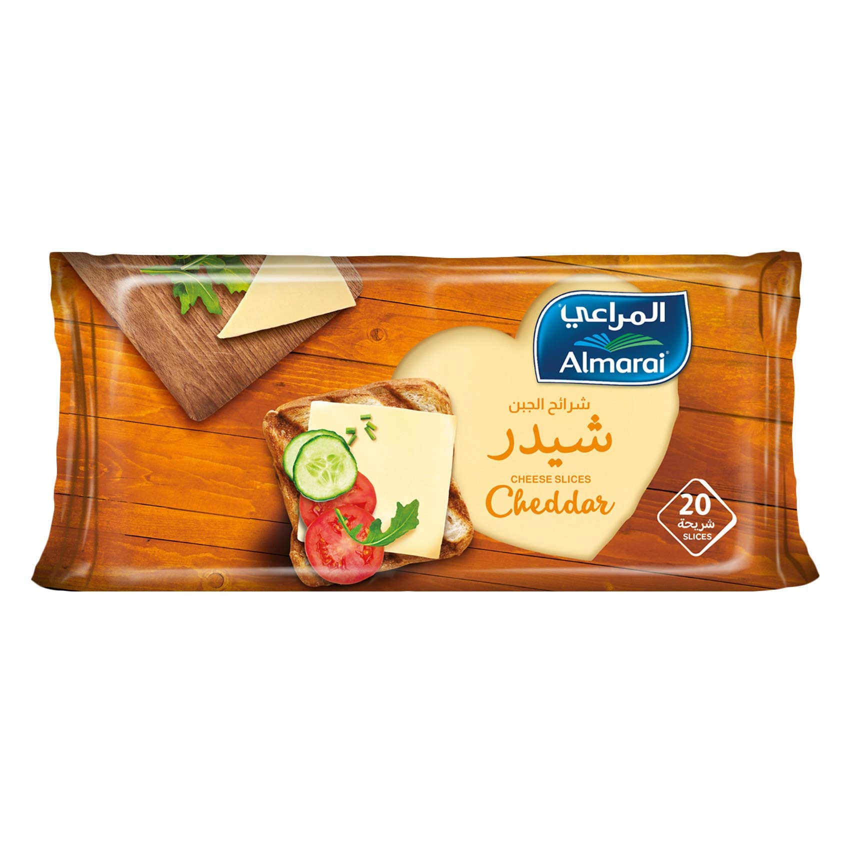 المراعي جبنة شرائح شيدر 400جرام × 20 شريحة
