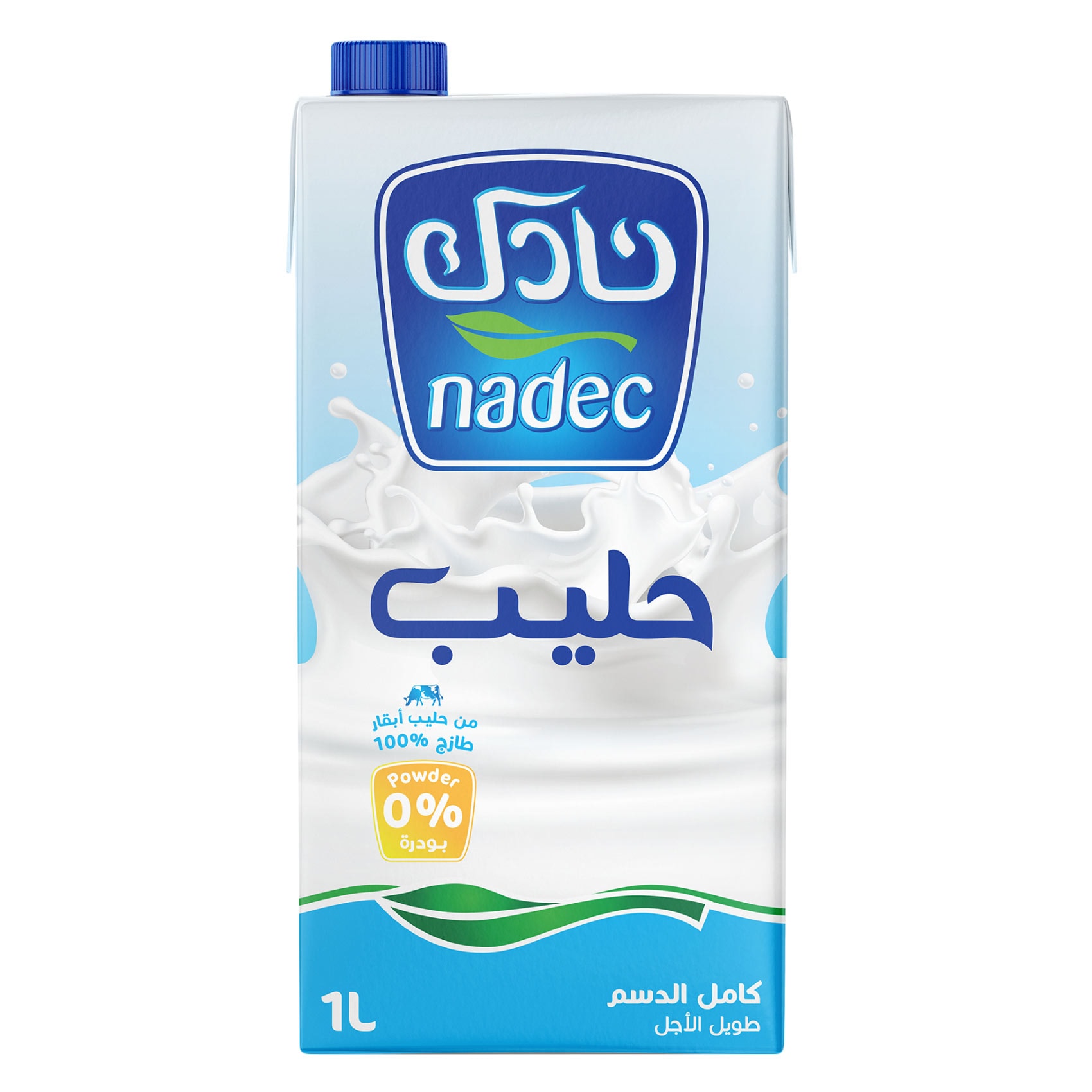 نادك حليب طويل الأجل من حليب الأبقار 100% كامل الدسم 1 لتر