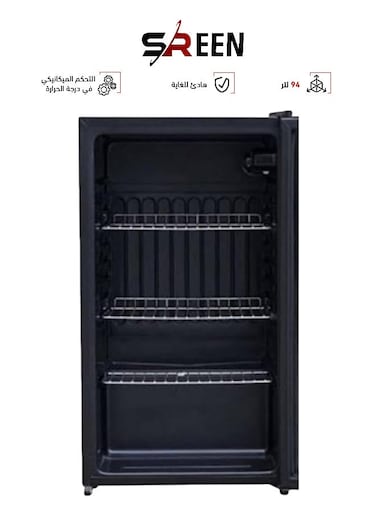 مبرد مشروبات 94 لتر SRBC-94DFB أسود (غير شامل التركيب)