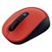 ماوس مايكروسوفت اللاسلكي بتقنية بلو تراك سكولبت المحمول باللون الأحمر الناري 43U-00026