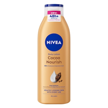 نيڤيا لوشن الجسم، كوكا باتر، زبدة الكاكاو، فيتامين إي، للبشرة الجافة، 250 مل