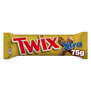Twix Xtra Chocolate Bar, 75g Bar