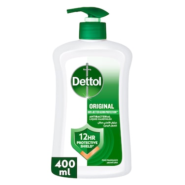 Dettol Original Liquid Handwash Pump, Pine Scent, 400ml