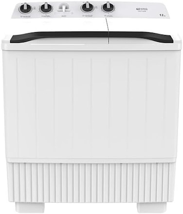 GSTT12XW General Supreme Twin Tub Semi Automatic Washing Machine 12KG, White,GSTT12XW