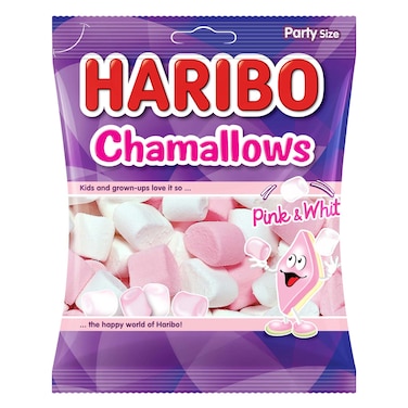 هاريبو مارشميلو ابيض وردي 150 جرام