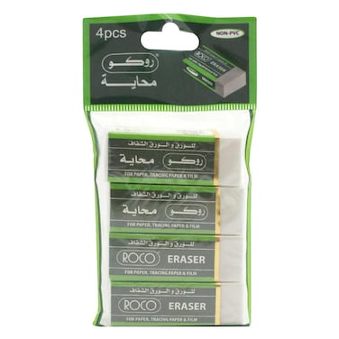 Roco RQ28826A Space Correction Eraser 4 Pieces White