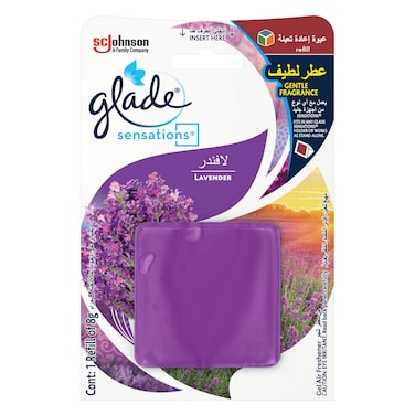 Glade Air Freshener Sensation with Lavender Scent, Car Freshener, 8g