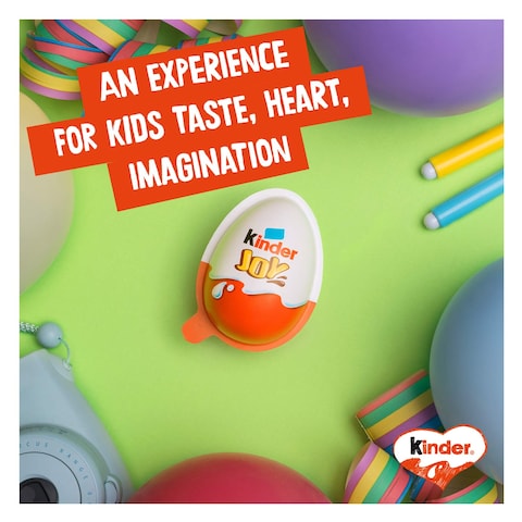 Kinder Joy Girl Cocoa &amp; Milk Cream Egg with Toy, Multi Pack, 3 Individual Eggs, 60g
