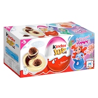 Kinder Joy Girl Cocoa & Milk Cream Egg with Toy, Multi Pack, 3 Individual Eggs, 60g